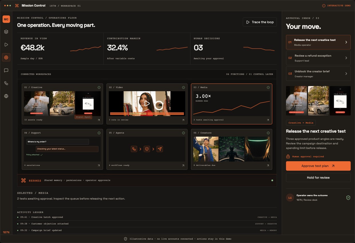 Mission Control console preview